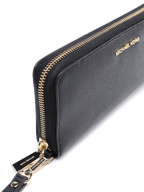 michael kors jet set wallet silver|Michael Kors oversized wallet.